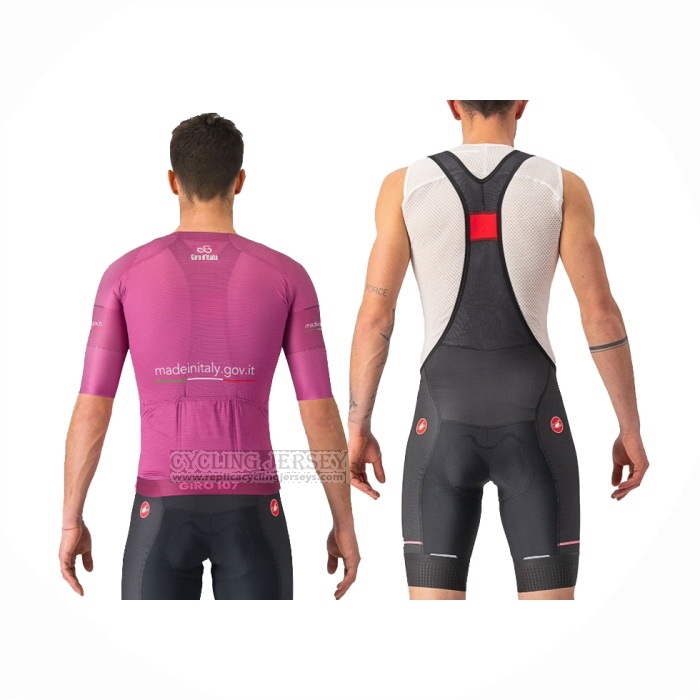 2024 Cycling Jersey Giro D'italy Purple Short Sleeve And Bib Short